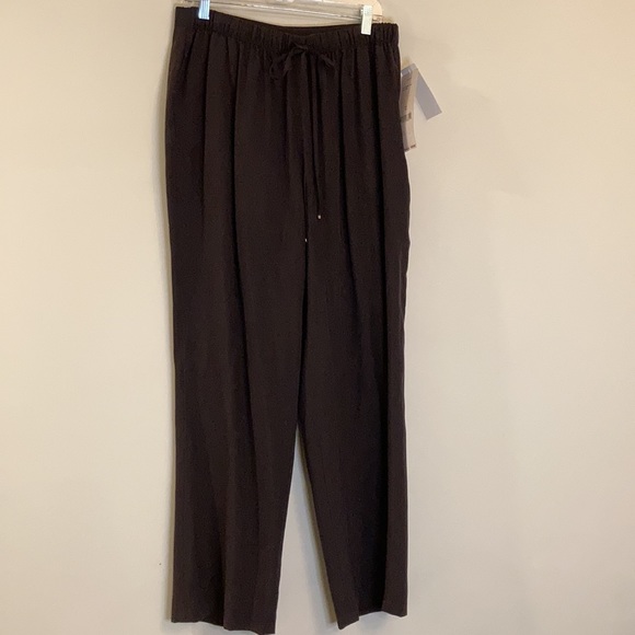 Emanuel Ungaro 100% Silk Drawstring Wide Pants - Picture 3 of 8